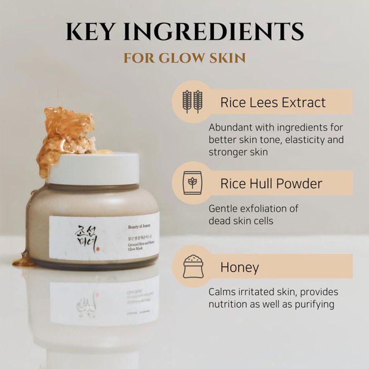 ماسک درخشان کننده و مغذی برنج و عسل بیوتی اف جوسان Beauty of Joseon Ground Rice and Honey Glow Mask