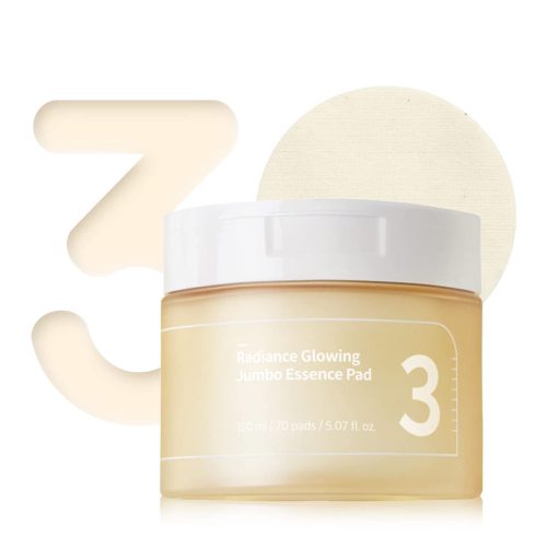 پد تونر درخشان و روشن کننده شماره 3 نامبوزین Numbuzin No.3 Radiance Glowing Jumbo Essence Pad