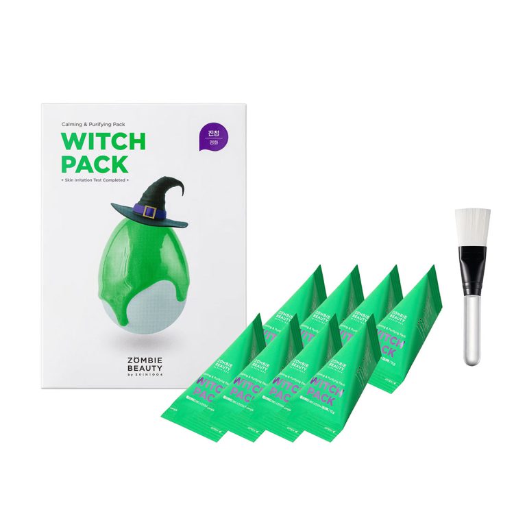 پک ماسک کنترل منافذ و تسکین دهنده خاک رس و چای سبز اسکین 1004 SKIN1004 Witch Pack Creamy Mud Pack with Green Tea