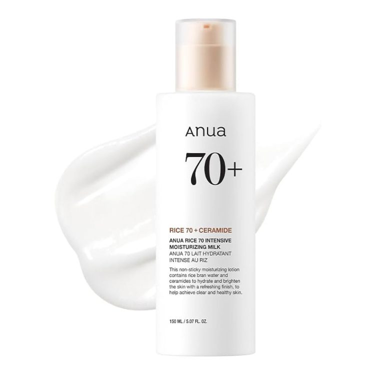 لوسیون برنج و سراماید آنوا مرطوب کننده و روشن کننده پوست Anua Rice 70 Intensive Moisturizing Milk