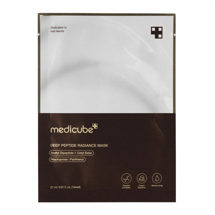 ماسک ورقه ای ضد چروک و روشن کننده پپتاید مدی کیوب Medicube Deep Peptide Radiance Mask