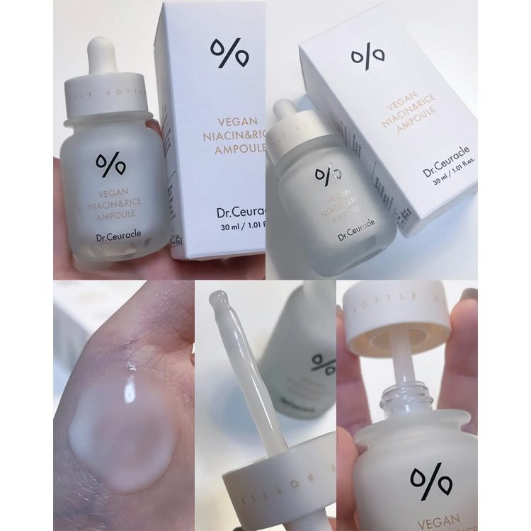 آمپول روشن کننده نیاسینامید و برنج دکتر سراکل Dr. Ceuracle Vegan Niacin & Rice Ampoule