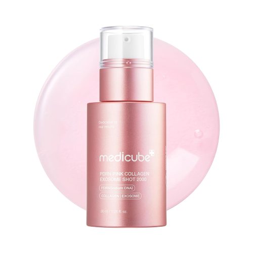 سرم اگزوزوم PDRN شات 2000 مدی کیوب ضد چروک و روشن کننده PDRN PINK EXOSOME SHOT SERUM 2000