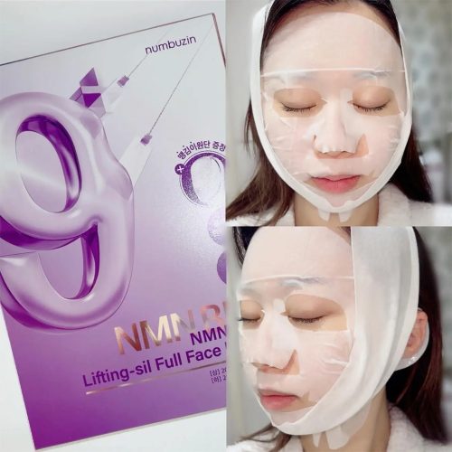 ماسک ضد چروک بایو لیفتینگ شماره 9 نامبوزین Numbuzin No.9 Sheet Mask NAD+ BIO Lifting-sil Full Face Mask