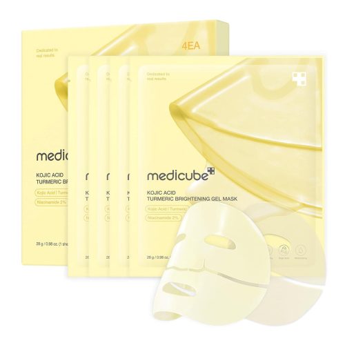 ماسک ورقه ای روشن کننده کوجیک اسید و زردچوبه مدی کیوب Medicube Kojic Acid Turmeric Brightening Gel Mask