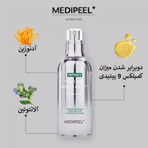 اسنس 9 پپتاید سیکا مدی پیل روشن کننده و تسکین دهنده Medi-Peel Peptide 9 Volume White Cica Essence Pro