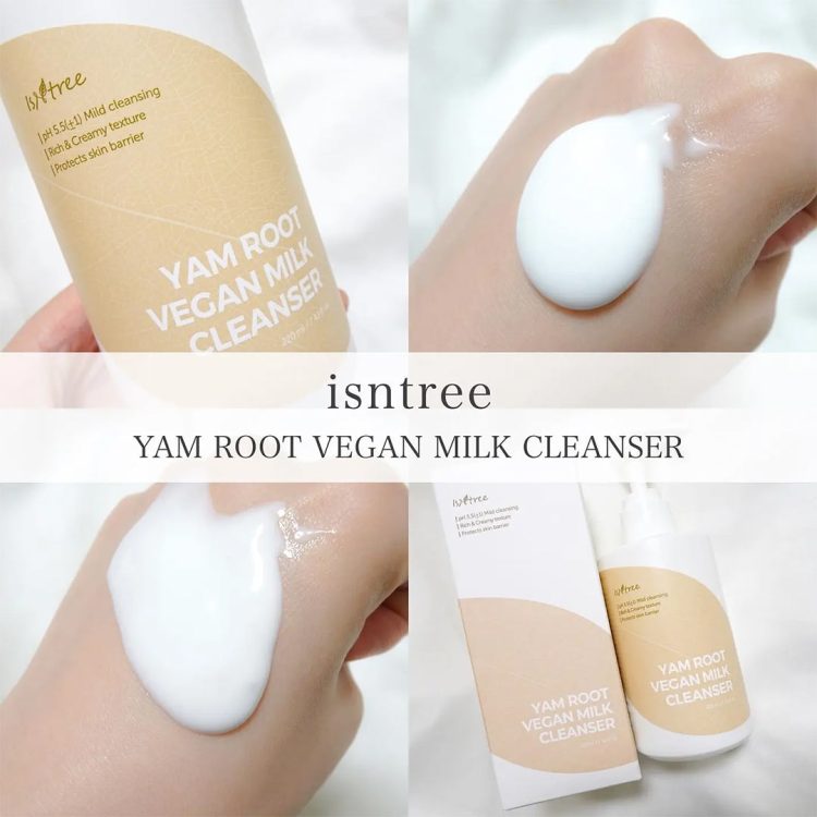 شوینده یام روت ایزنتری Isntree Yam Root Vegan Milk Cleanser