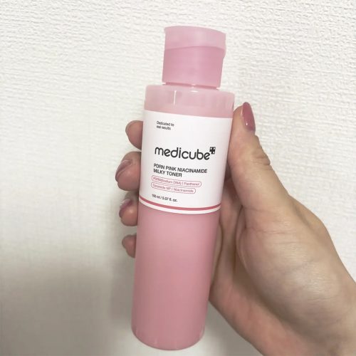 تونر میلکی PDRN و نیاسینامید مدی کیوب جوانساز و روشن کننده پوست Medicube PDRN Pink Niacinamide Milky Toner