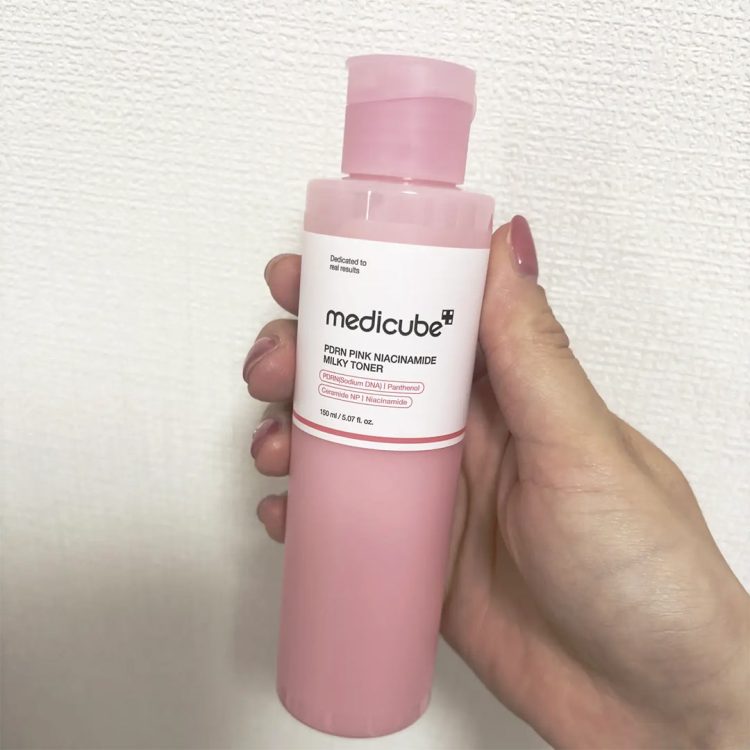 تونر میلکی PDRN و نیاسینامید مدی کیوب جوانساز و روشن کننده پوست Medicube PDRN Pink Niacinamide Milky Toner